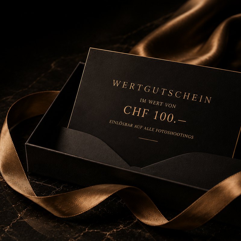 Wertgutschein CHF 100 – Fotoshooting Snapshot.style Studio Hitzkirch Luzern