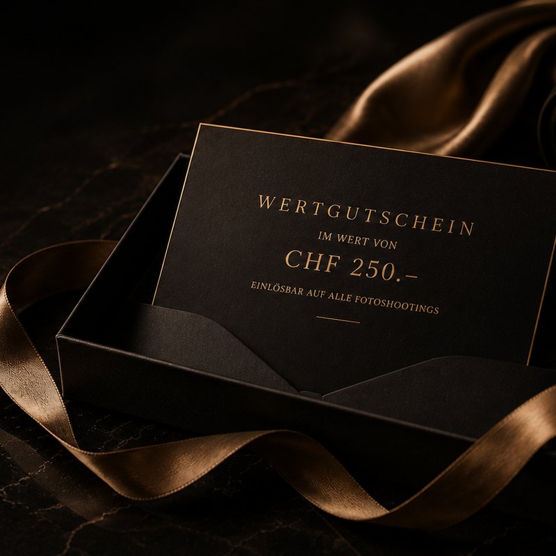 Wertgutschein CHF 250 – Fotoshooting Snapshot.style Studio Hitzkirch Luzern