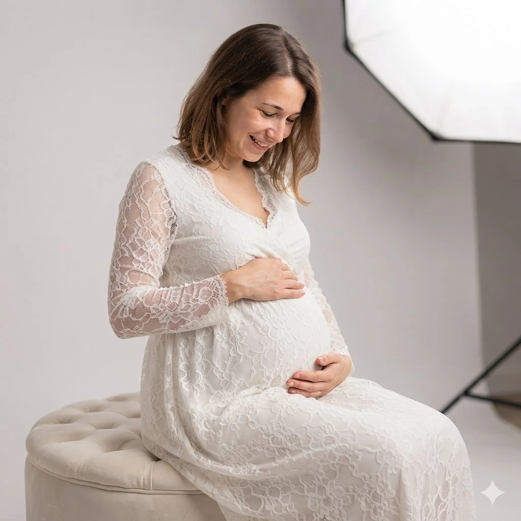 Babybauch Shooting Shooting-Ergebnis – Katja, Studio Hitzkirch Luzern