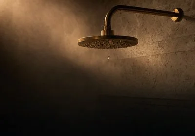 Dusche im Studio Farbshooting Komfort wasserbasierte Farben rückstandslos Studio Hitzkirch Luzern