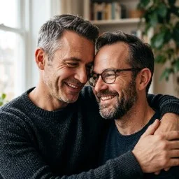 Zufriedene Kundschaft Paarshooting – Bruno & Jörg, Analyst – Studio Hitzkirch Luzern